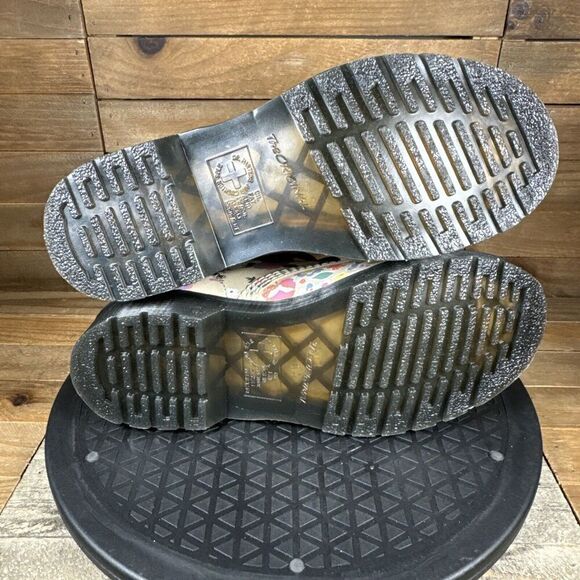 Dr. Martens Womens Size 6 Floral 1460 Mash Up Lace Up Boot Parchment Beige NWOB - Picture 9 of 10